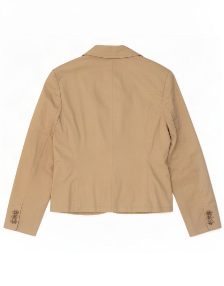 Sacou blazer pentru femei Esprit cu 2 nasturi UK 10, bumbac, bej mic