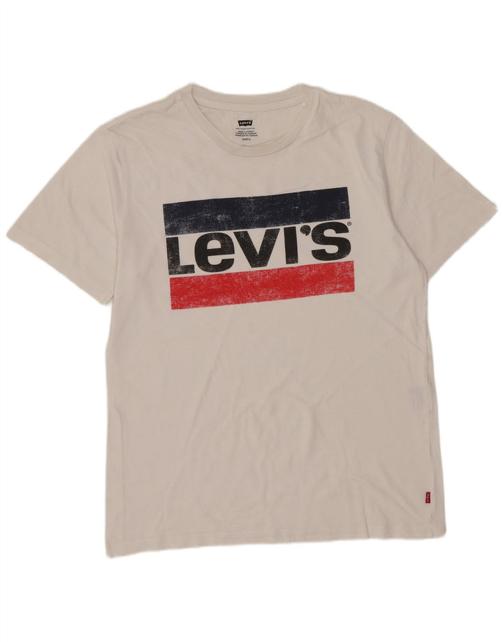 Tricou grafic pentru bărbați Levi's Top mic alb