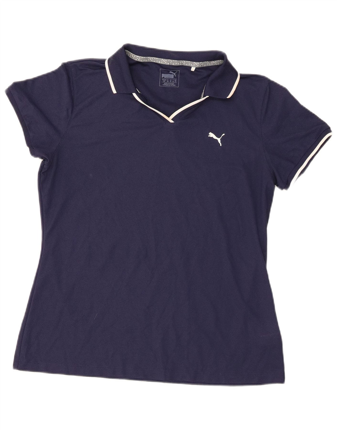 Tricou polo Puma pentru femei UK 14 mare, poliester bleumarin