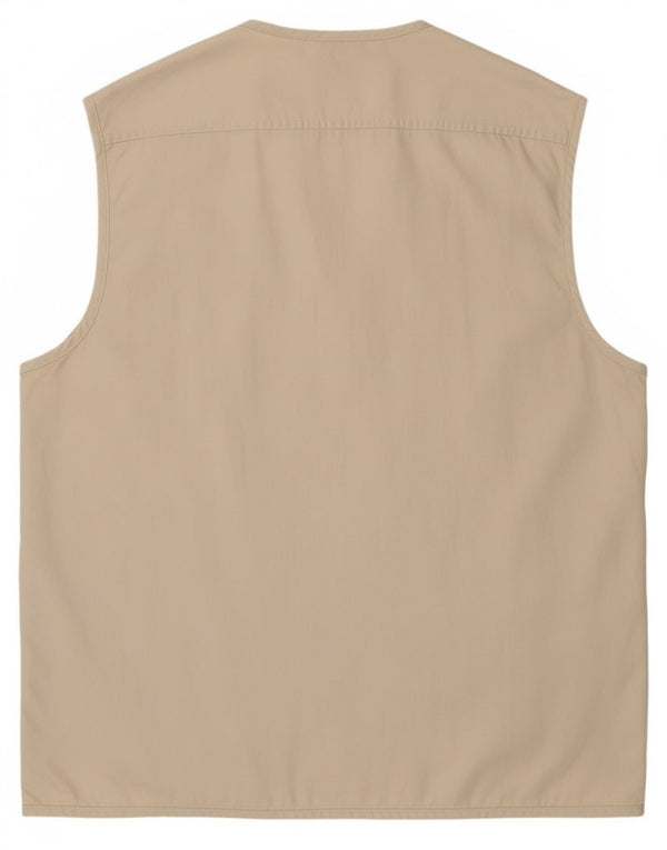 Gilet vintage pentru bărbați, UK 42 XL, bej, bumbac