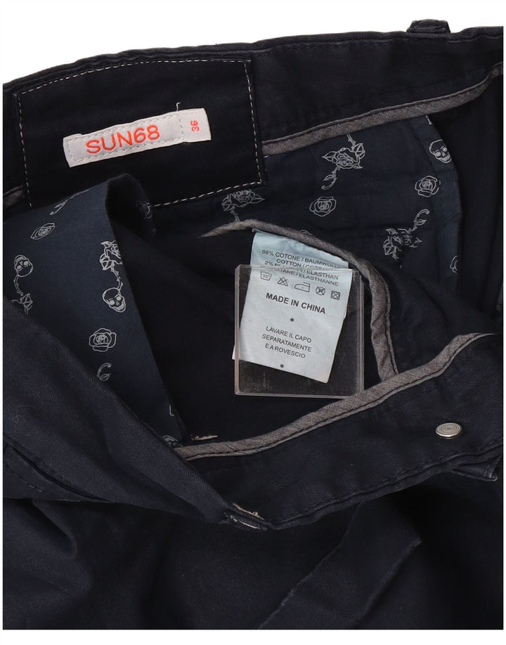 Sun68 Pantaloni scurți chino pentru bărbați W36, mari, bleumarin, bumbac