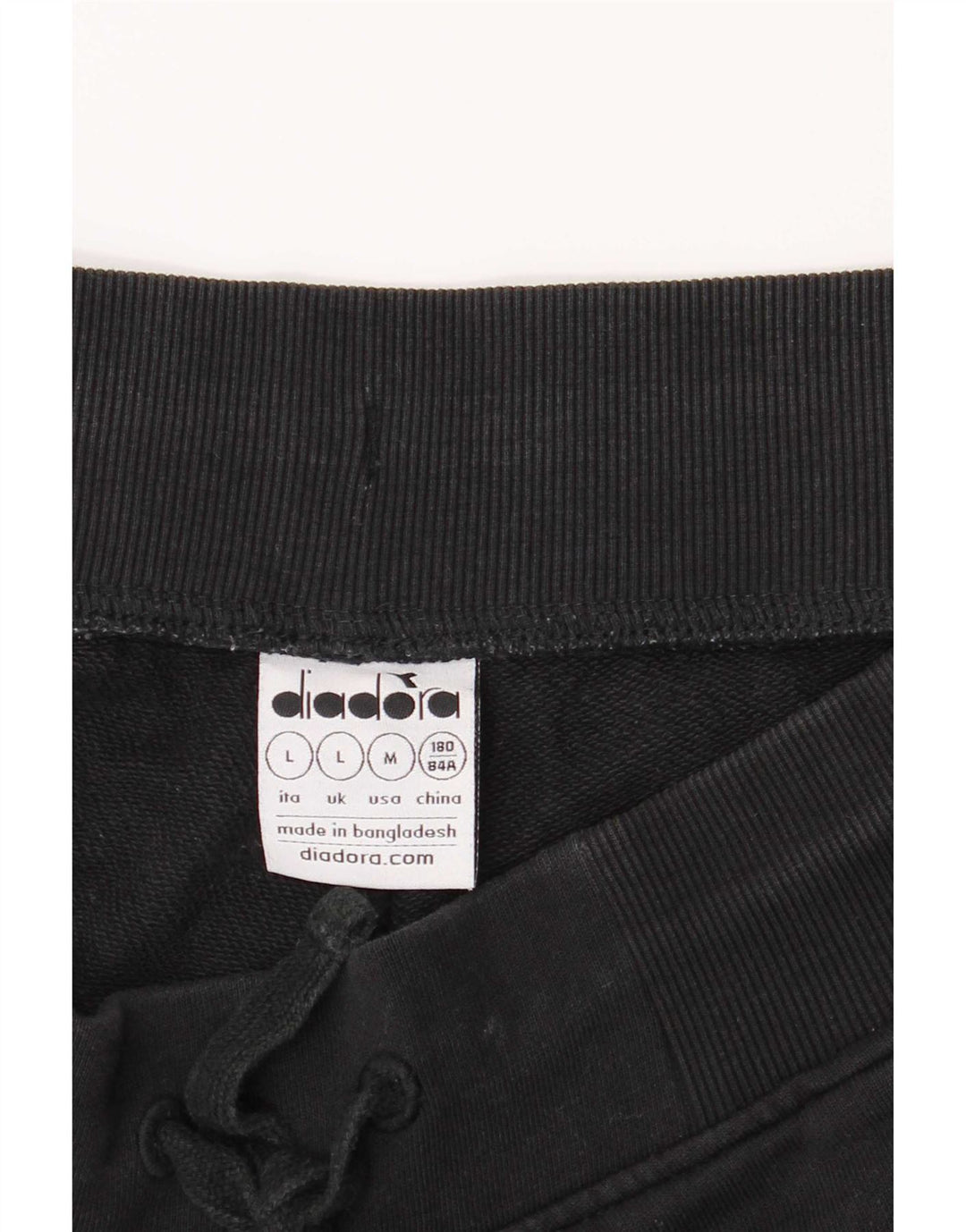 Pantaloni scurți sport Diadora pentru bărbați, mari, negru, bumbac