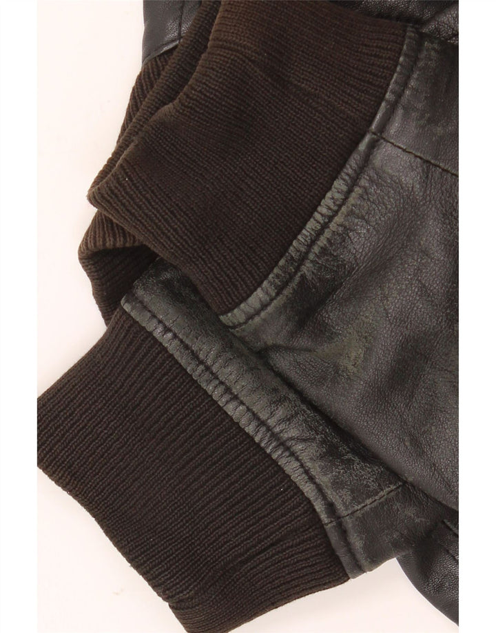 Jachetă din piele pentru bărbați Zen IT 54 XL din piele neagră