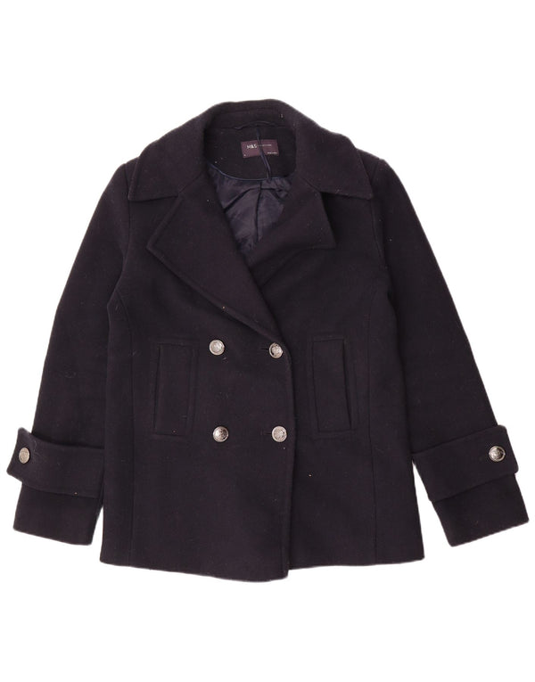 Palton supradimensionat pentru femei Marks & Spencer UK 8 Poliester bleumarin mic