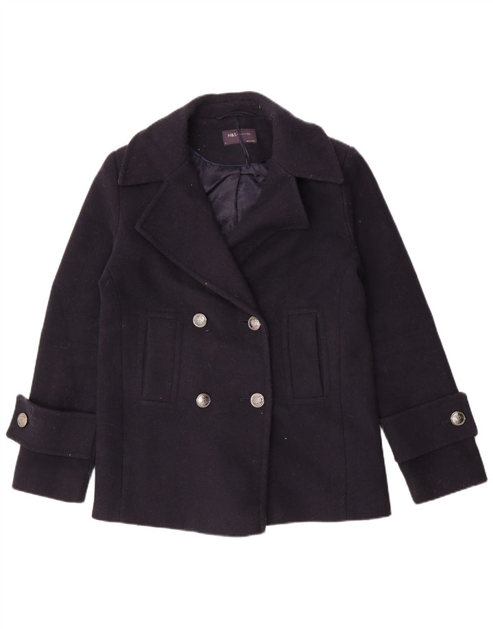 Palton supradimensionat pentru femei Marks & Spencer UK 8 Poliester bleumarin mic
