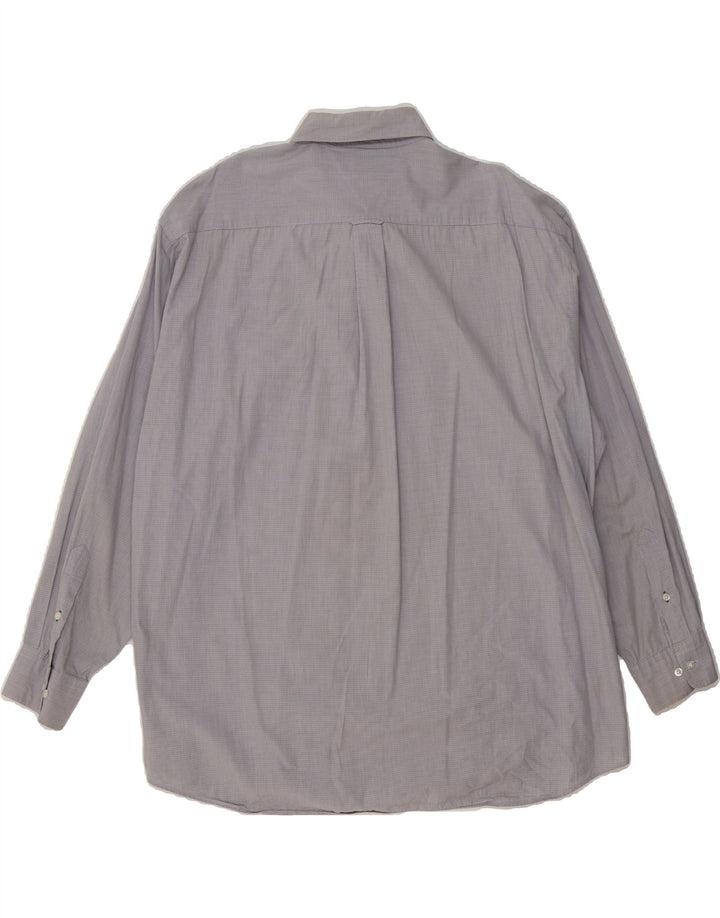 TOMMY HILFIGER Mens Shirt Size 17 XL Blue Check Vintage Tommy Hilfiger and Second-Hand Tommy Hilfiger from Messina Hembry 