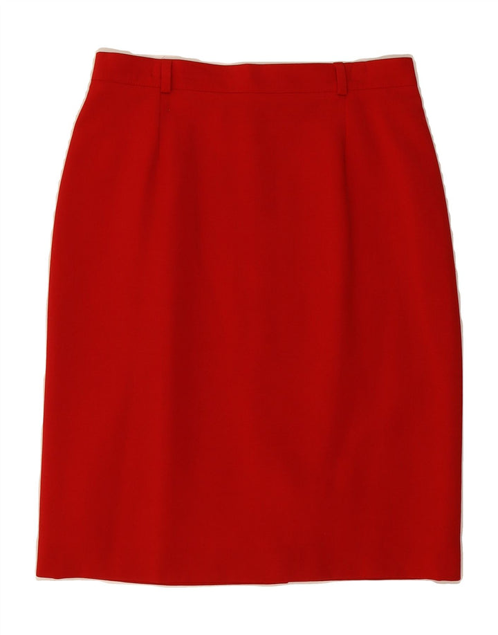 LUCIA Womens Pencil Skirt EU 38 Medium W30 Red Vintage Lucia and Second-Hand Lucia from Messina Hembry 
