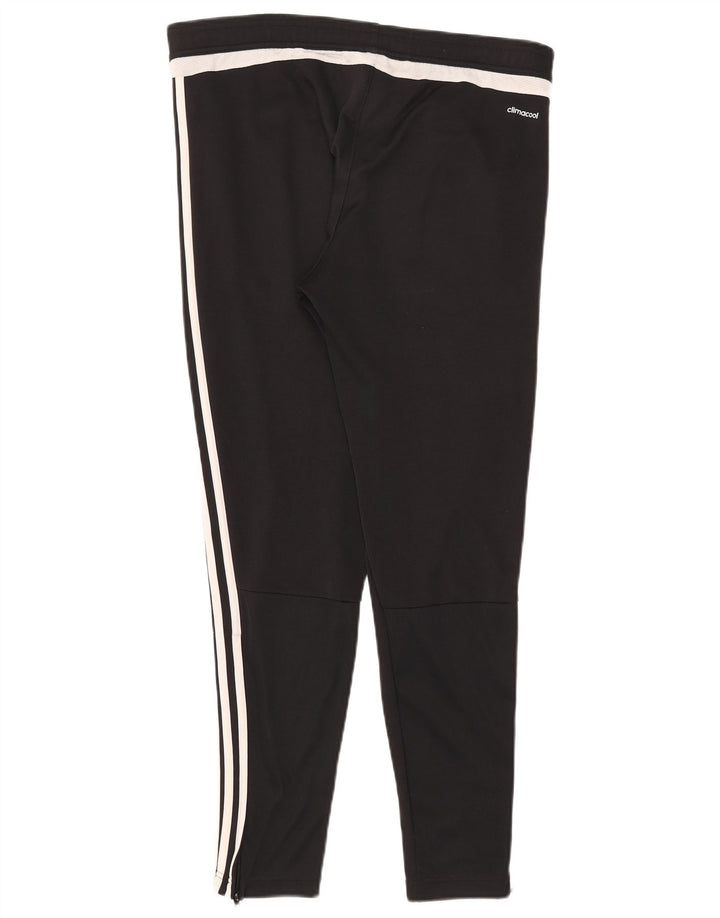 Pantaloni de trening Adidas Climacool pentru bărbați, negru, poliester color block