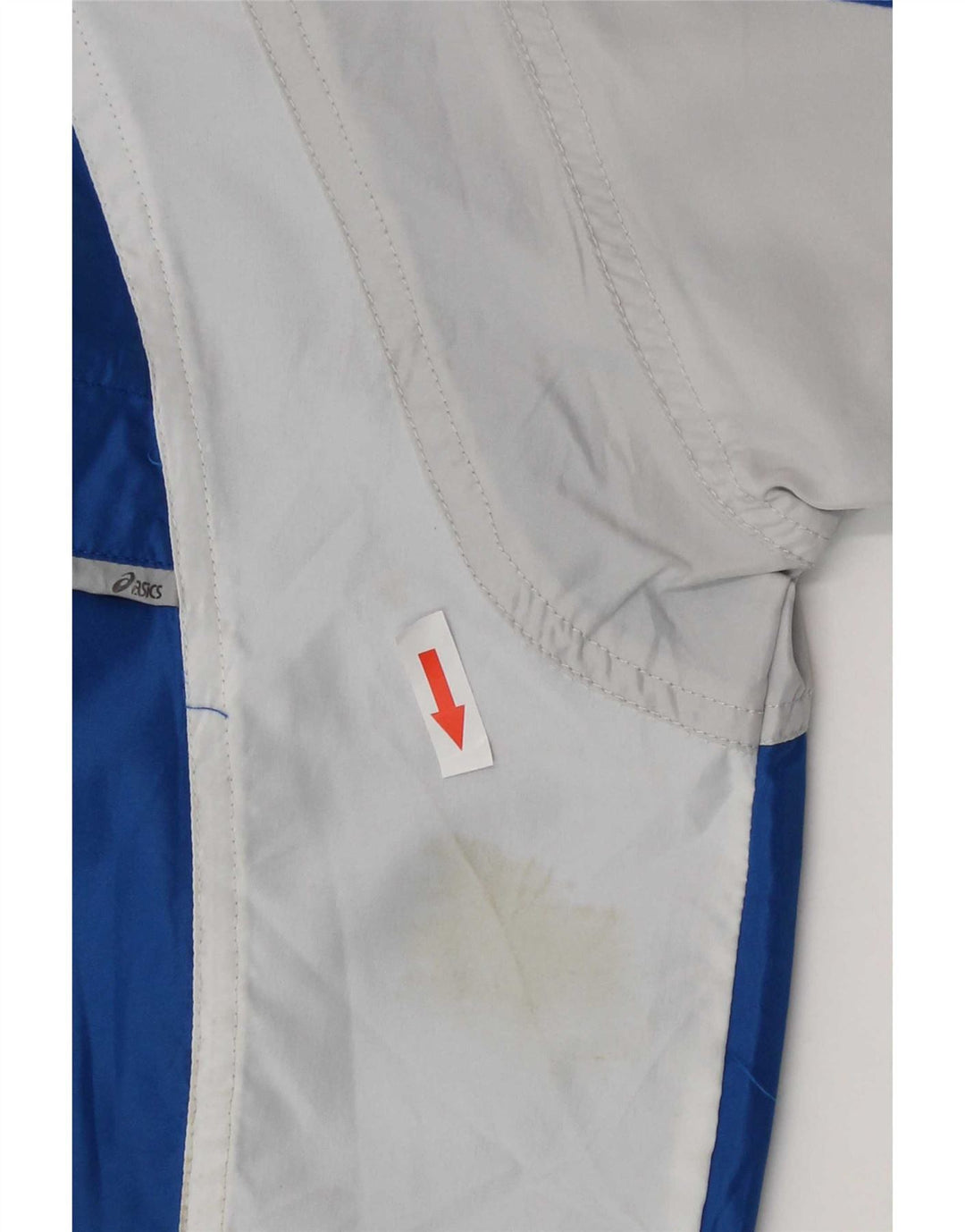 Jachetă de top pentru trening grafic Asics pentru bărbați XL, albastru, microfibre color block