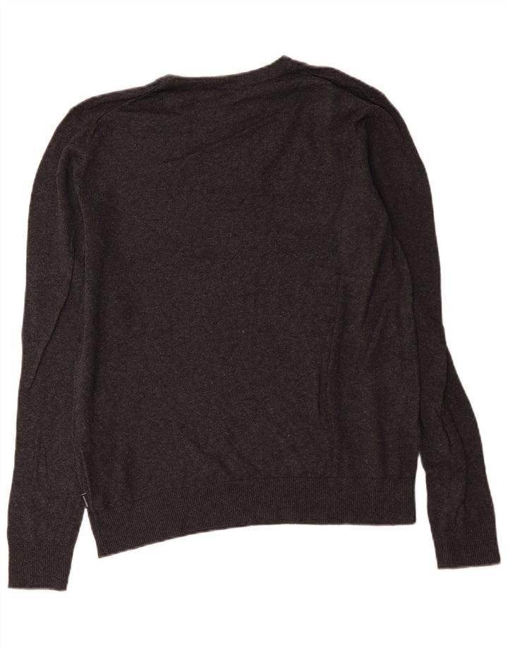 Pulover Jack & Jones pentru bărbați, cu gât crew, bumbac, gri mediu