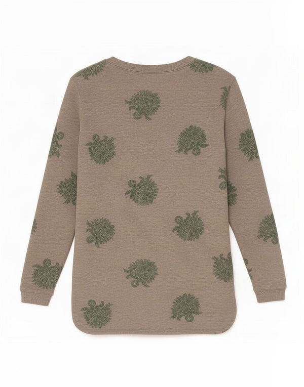 White Stuff Rochie Jumper supradimensionată pentru femei UK 10 Small Gri Floral
