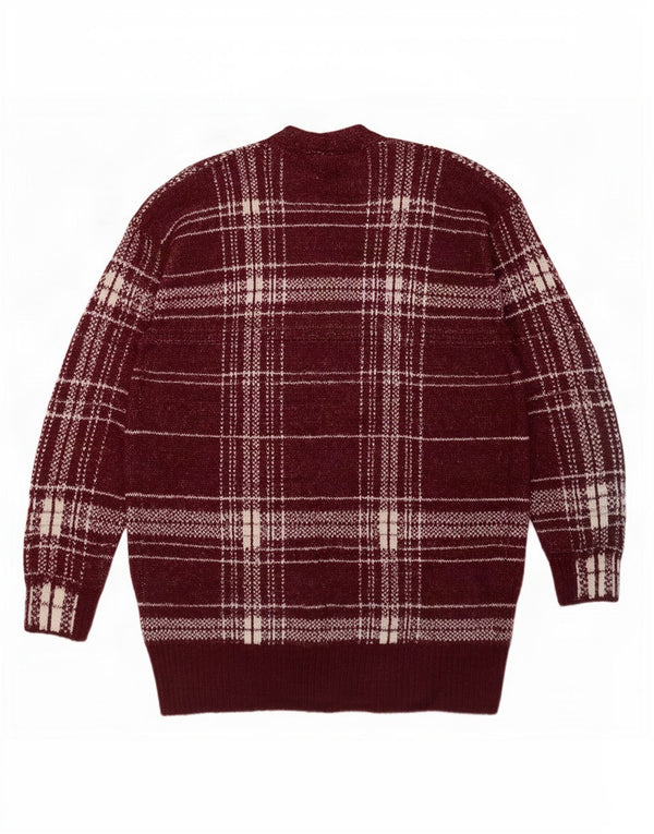 Pulover cardigan cu paragate pentru femei Marks & Spencer UK 14 Burgundy mediu