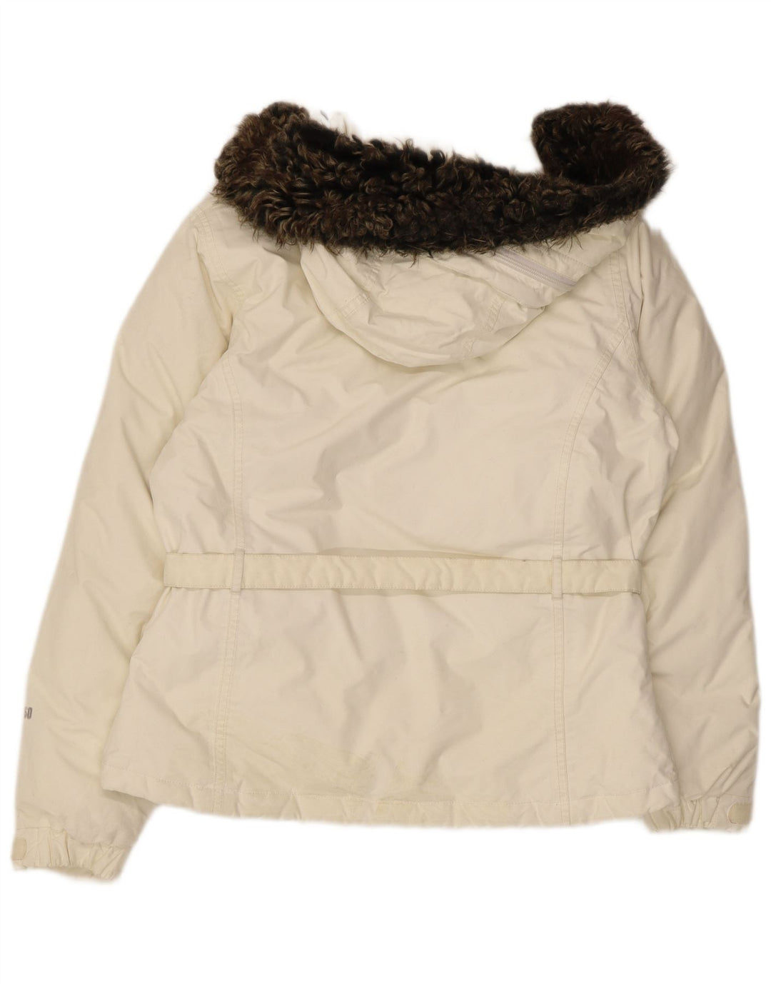 Jachetă căptușită cu glugă The North Face pentru femei UK 14 Medium Beige Nylon