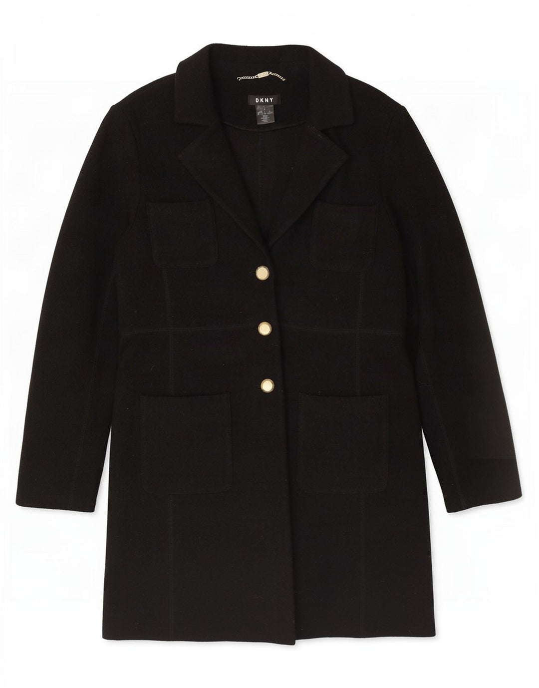 Pardesiu Dkny pentru femei US 8 Medium Negru Lână