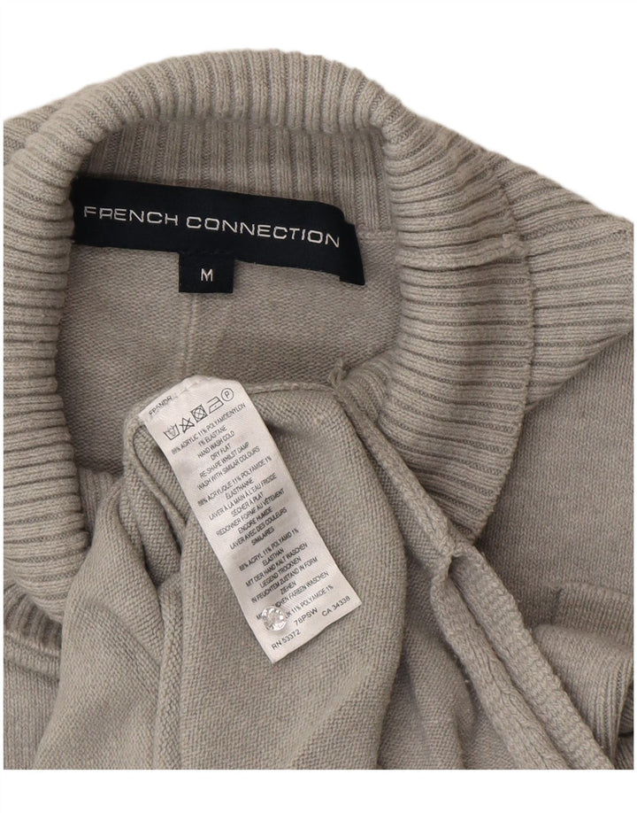 French Connection Pulover cu gât țestoasă pentru femei UK 14 Gri mediu