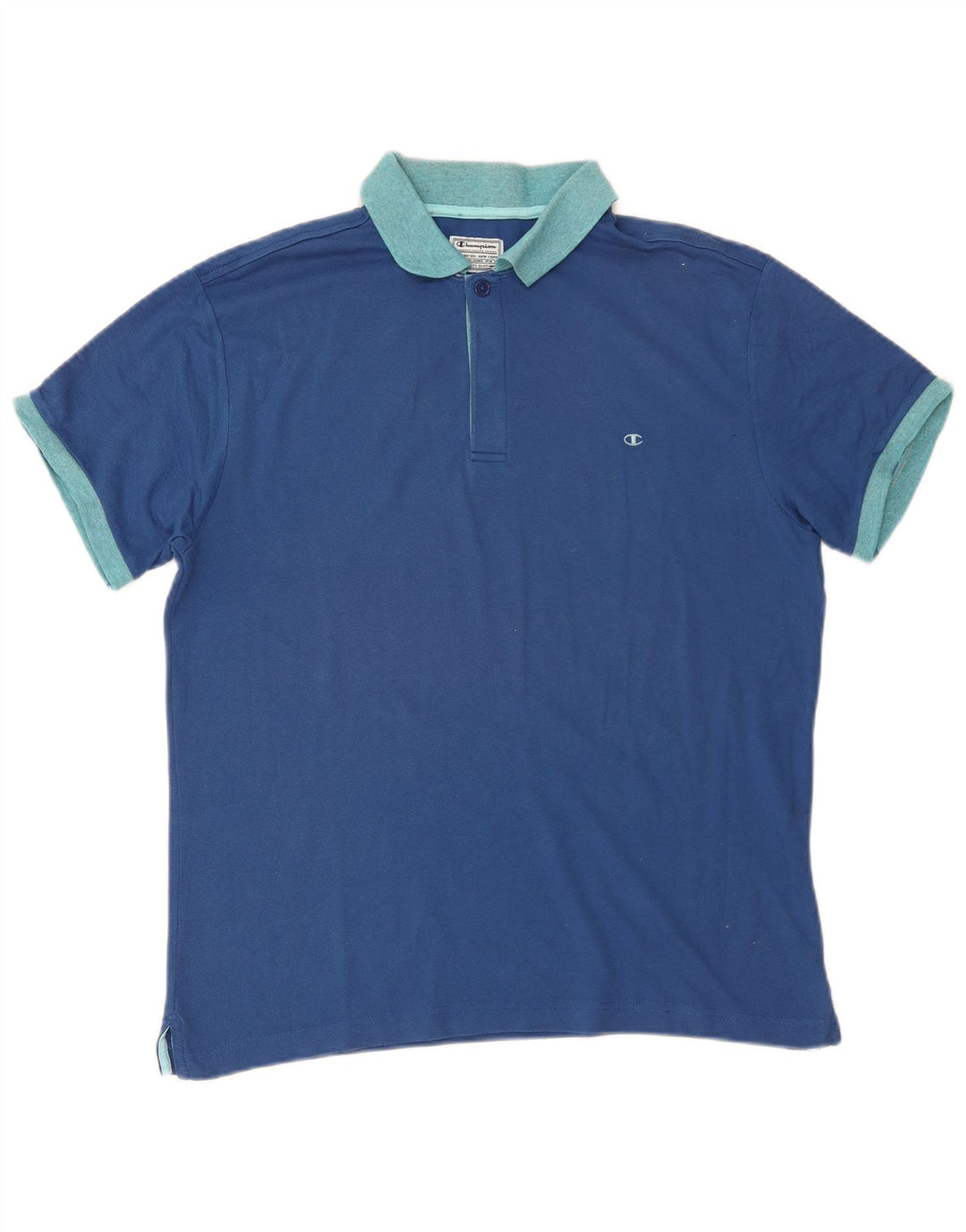 Tricou polo pentru bărbați de rugby CHAMPION, bumbac albastru mediu