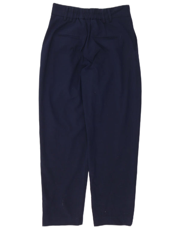 Pantaloni chino pentru femei Zara EU 34 2XS L28 L26 bleumarin Poliester