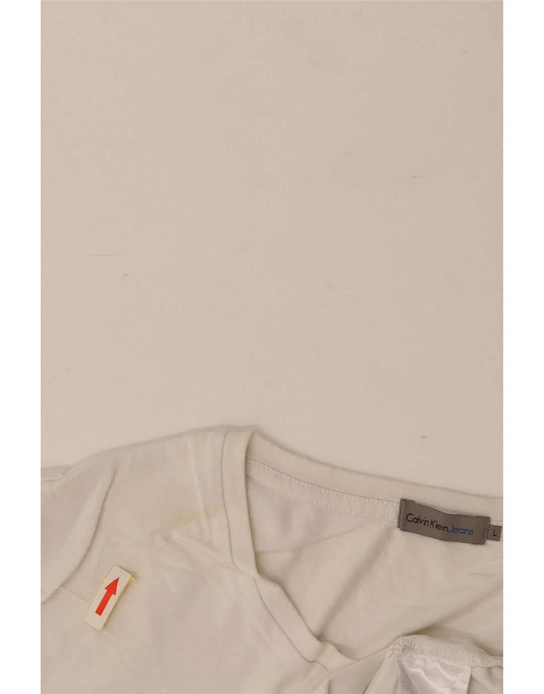 CALVIN KLEIN JEANS Tricou grafic pentru bărbați Top mare din bumbac alb