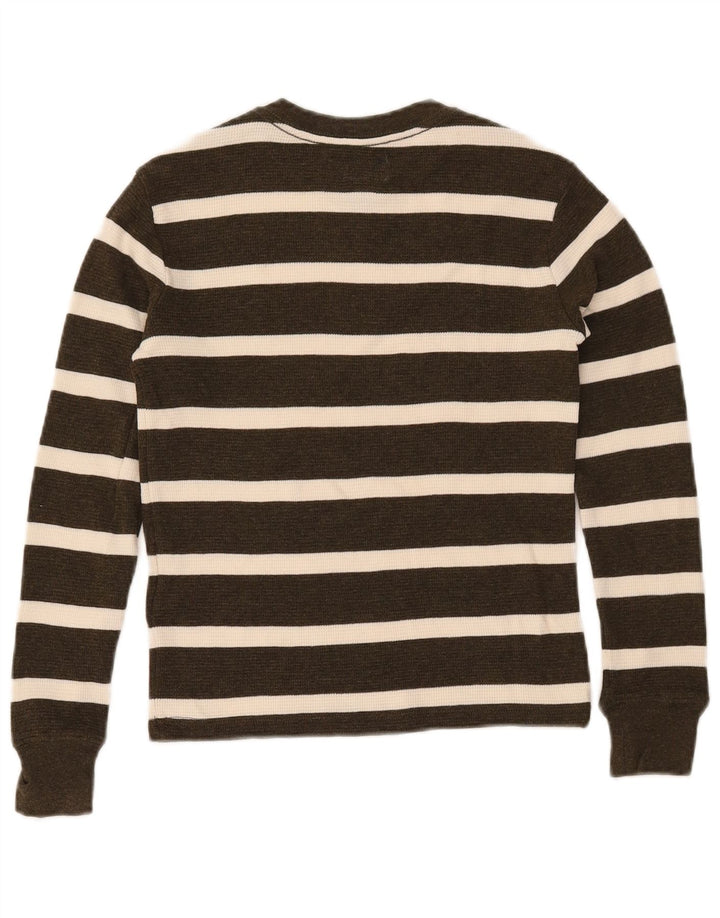 POLO RALPH LAUREN Pulover cu gât barcă pentru băieți 7-8 ani mic kaki