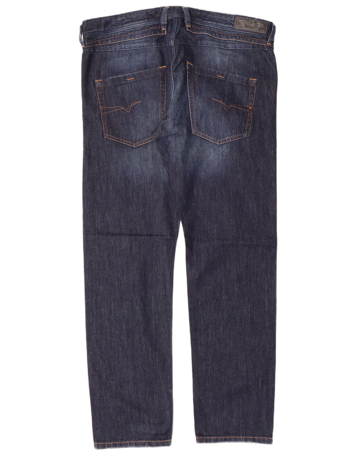 DIESEL Belther Regular Fit Blugi Slim Tapered pentru bărbați W36 L32 Bleumarin