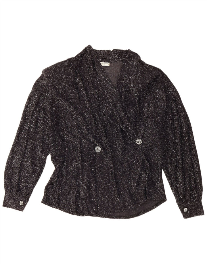 Bluză cu mânecă lungă pentru femei Giulia Galanti Top UK 14 Medium Black Flecked