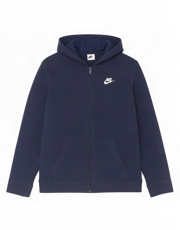 Pulover Nike pentru băieți, cu fermoar, 13-14 ani, XL, bleumarin, bumbac