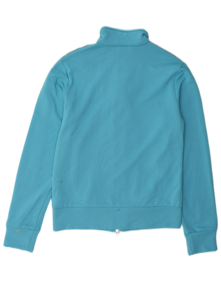 Jachetă de top pentru trening Adidas pentru femei UK 12 Poliester albastru mediu