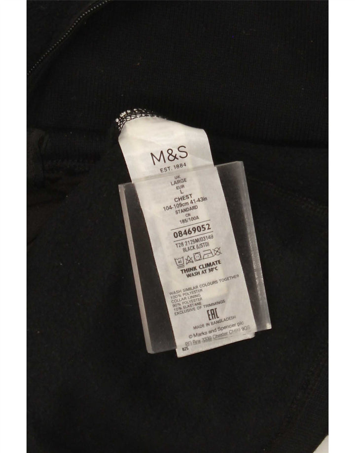 Jachetă de trening pentru bărbați Marks & Spencer, mare, negru, poliester