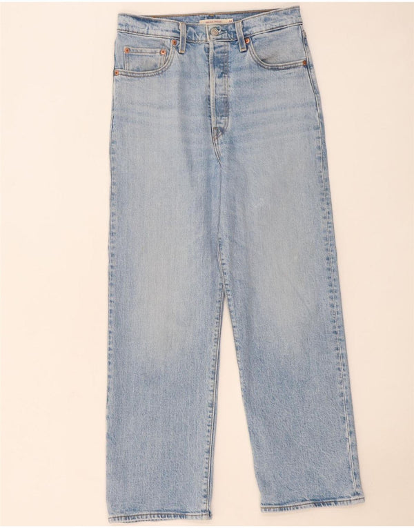 Blugi drepti pentru femei Levi's Ribcage W28 L27 Bumbac albastru