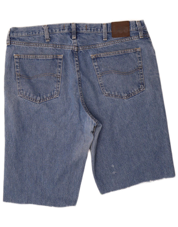 Pantaloni scurți din denim Lee pentru bărbați, cu ajustare normală, W38 XL, bumbac albastru