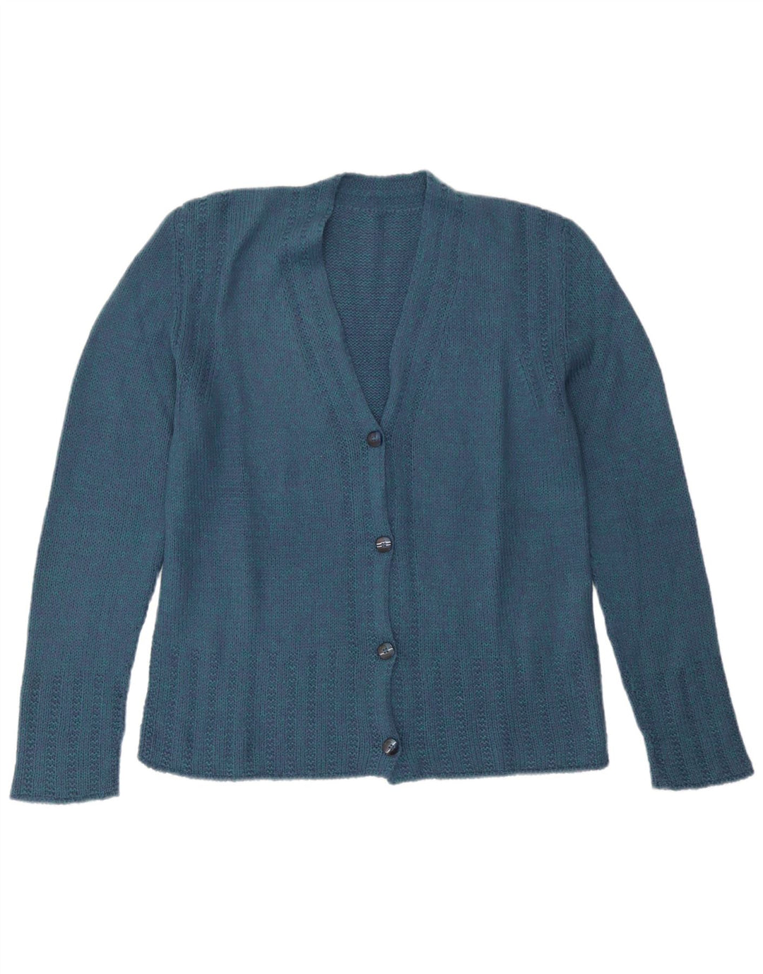 Pulover Cardigan Vintage pentru Damă UK 12 Medium Blue