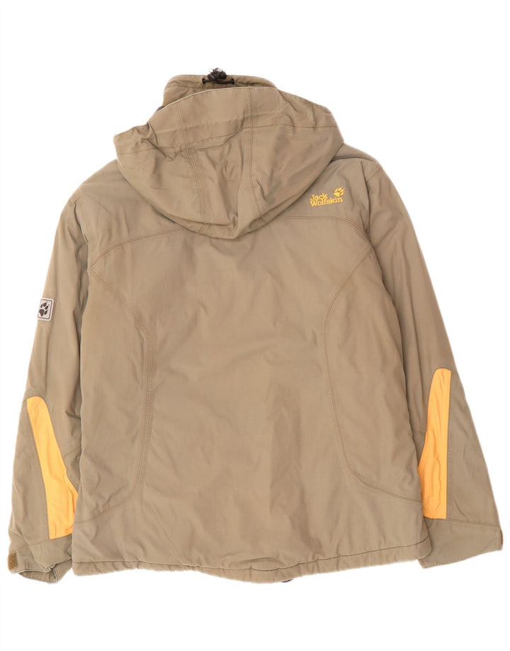 Jachetă de vânt pentru femei JACK WOLFSKIN UK 12 Medium Bej Colorblock