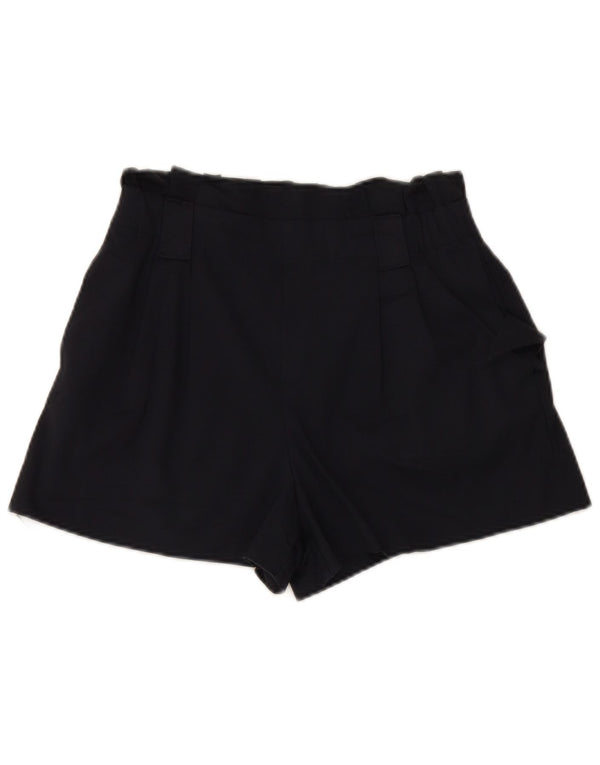 Pantaloni scurți casual pentru femei cu talie înaltă Zara Medium W27 Bumbac bleumarin