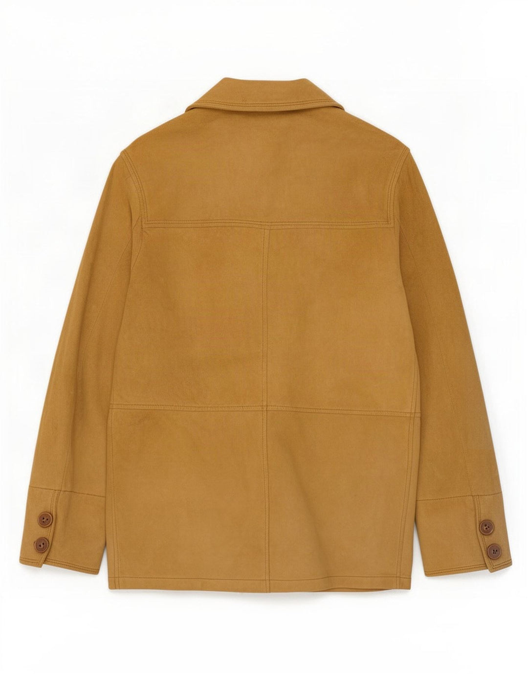 Jachetă vintage de piele intoarsa pentru femei IT 42 Medium Beige