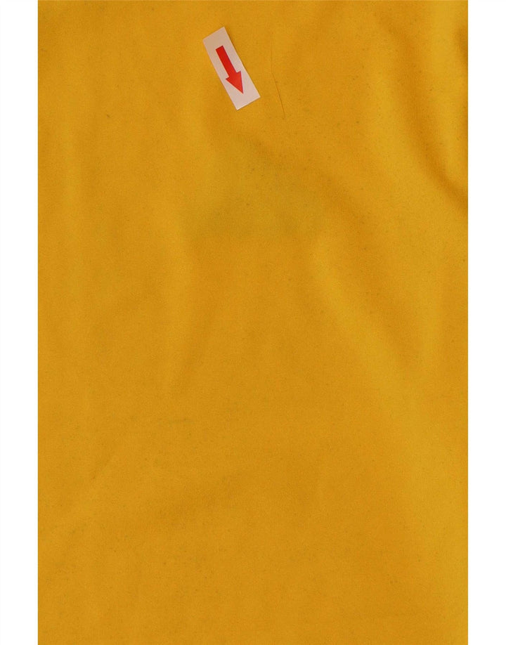 Tricou Adidas Climalite pentru bărbați Top mediu galben Colorblock