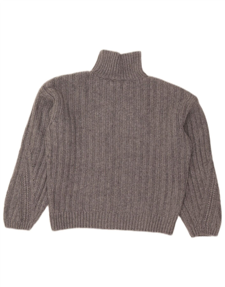 Pulover cu gât țestoasă pentru femei de Massimo Dutti UK 10 Mic Gri