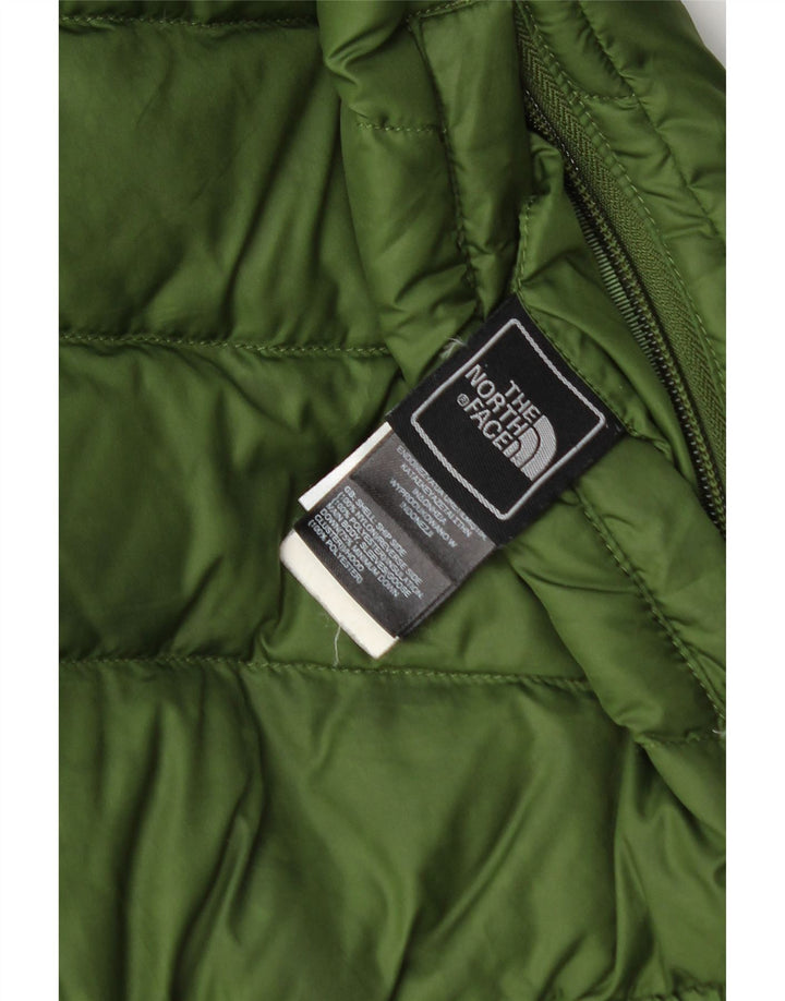 Jachetă reversibilă cu glugă The North Face pentru băieți 10-11 ani, verde mediu
