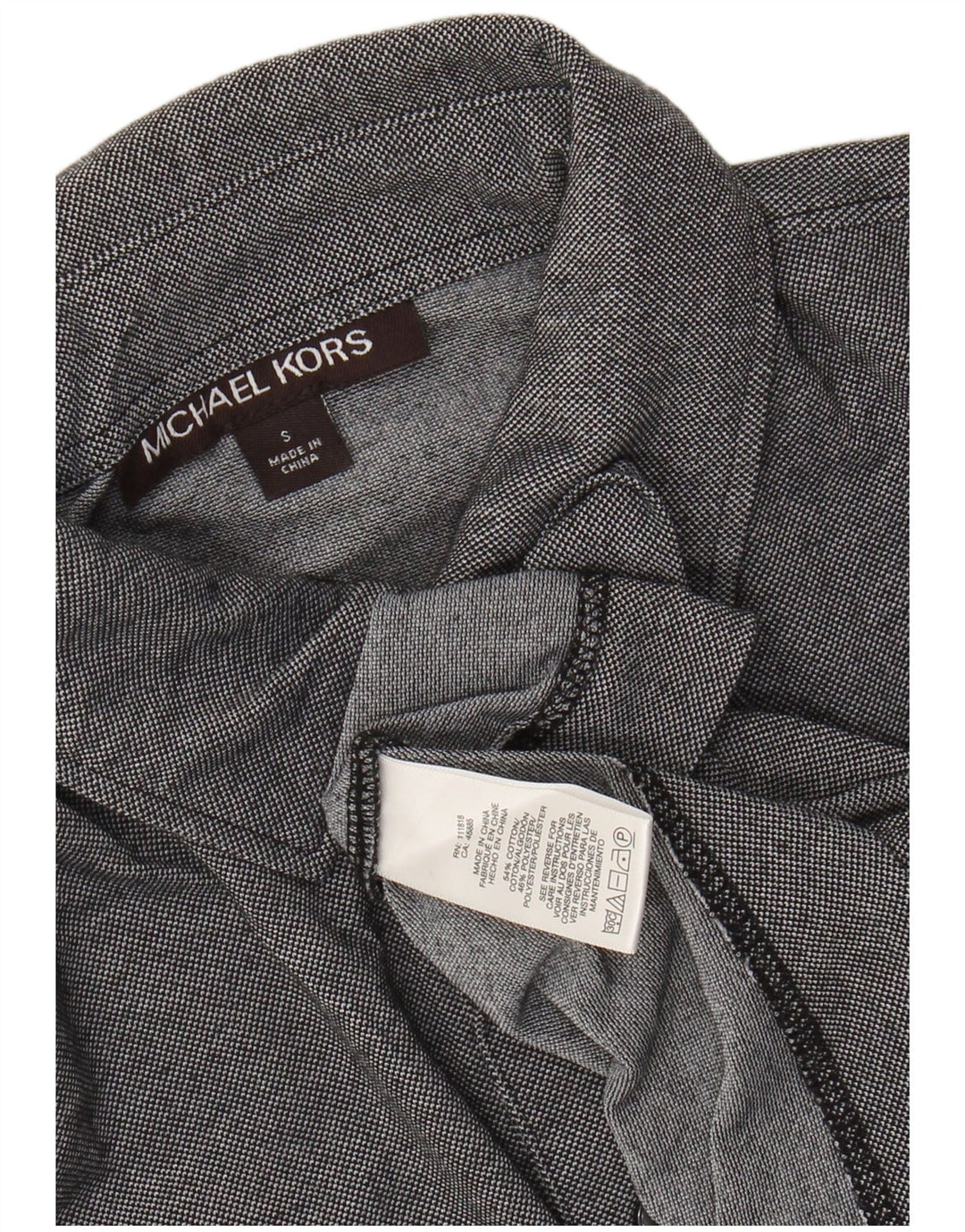 Tricou polo MICHAEL KORS pentru bărbați, bumbac gri mic