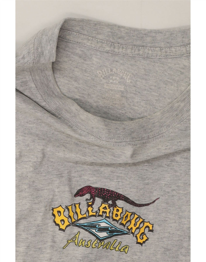 Tricou grafic pentru bărbați Billabong Top, bumbac cu pete gri mediu