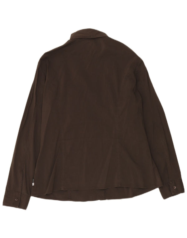 TRUSSARDI JEANS Cămașă pentru femei UK 20 2XL Maro Bumbac