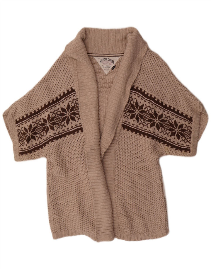 Pulover cardigan cu mânecă scurtă pentru femei Tommy Hilfiger UK 14 gri mediu
