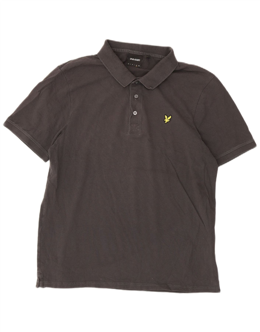 Tricou polo pentru bărbați Lyle & Scott, bumbac gri XL