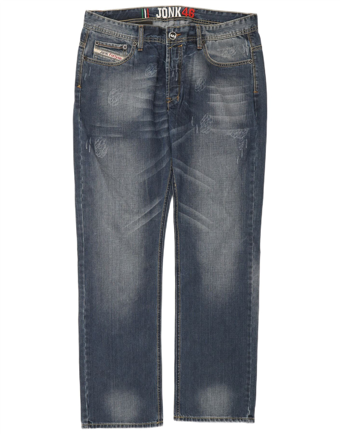 Blugi drepți vintage pentru bărbați IT 54 2XL L36 L34 Bumbac albastru