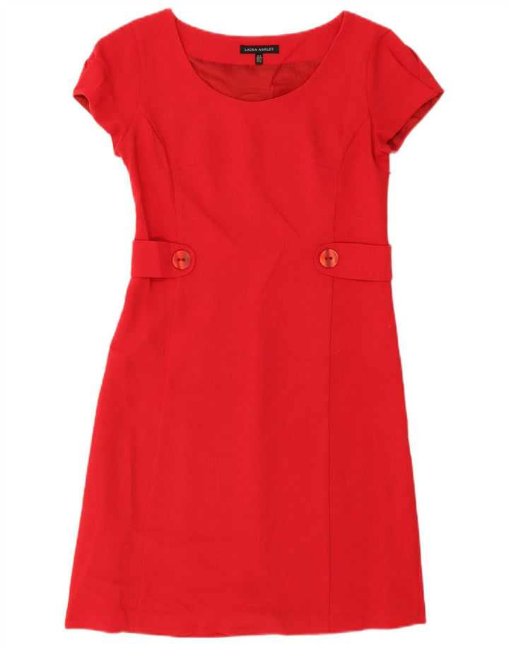 Rochie A-Line pentru femei Laura Ashley UK 8 Poliester roșu mic