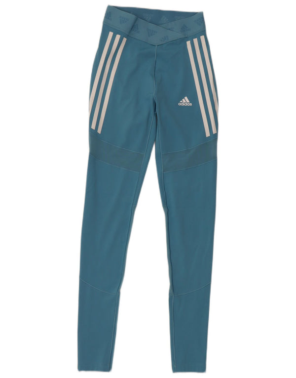 Leggings grafic Adidas pentru femei UK 4/6 XS Albastru