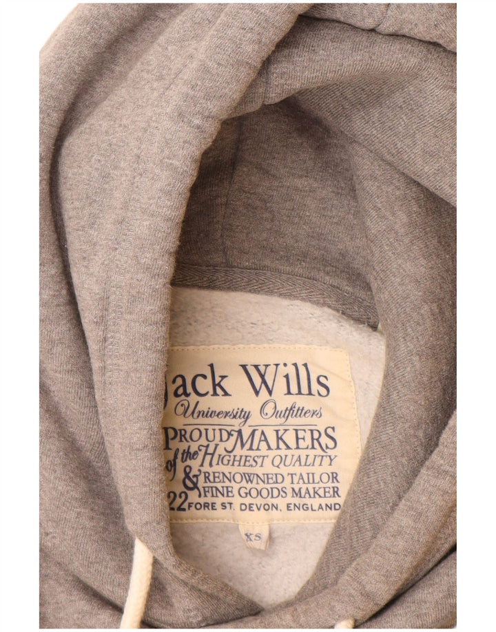 JACK WILLS Pulover grafic pentru bărbați XS bumbac gri