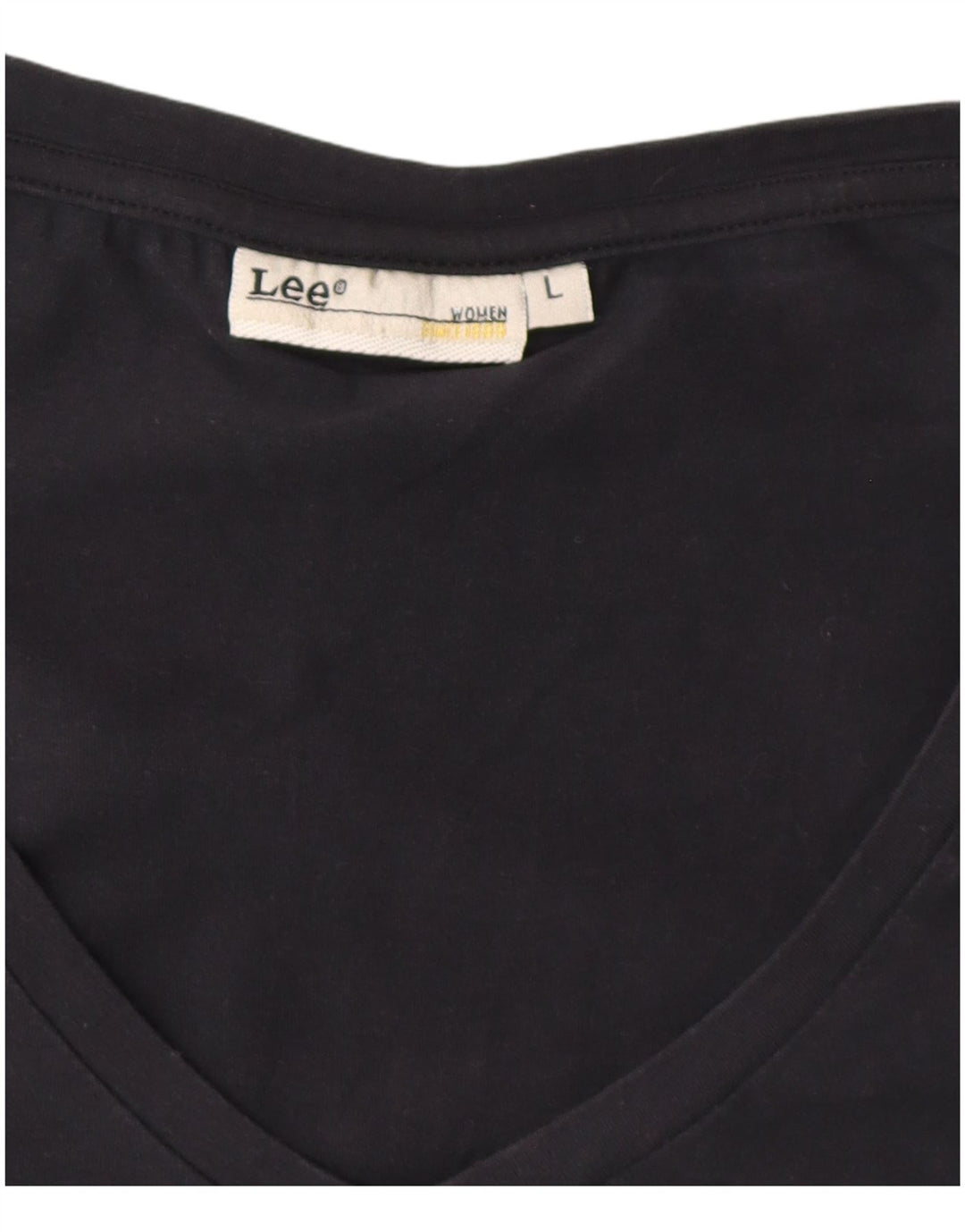 Tricou pentru femei Lee Top UK 14 Large Negru