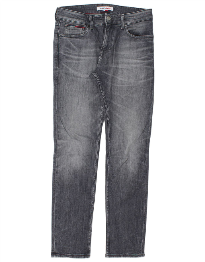 TOMMY HILFIGER Blugi slim pentru bărbați W30 L32 bumbac gri