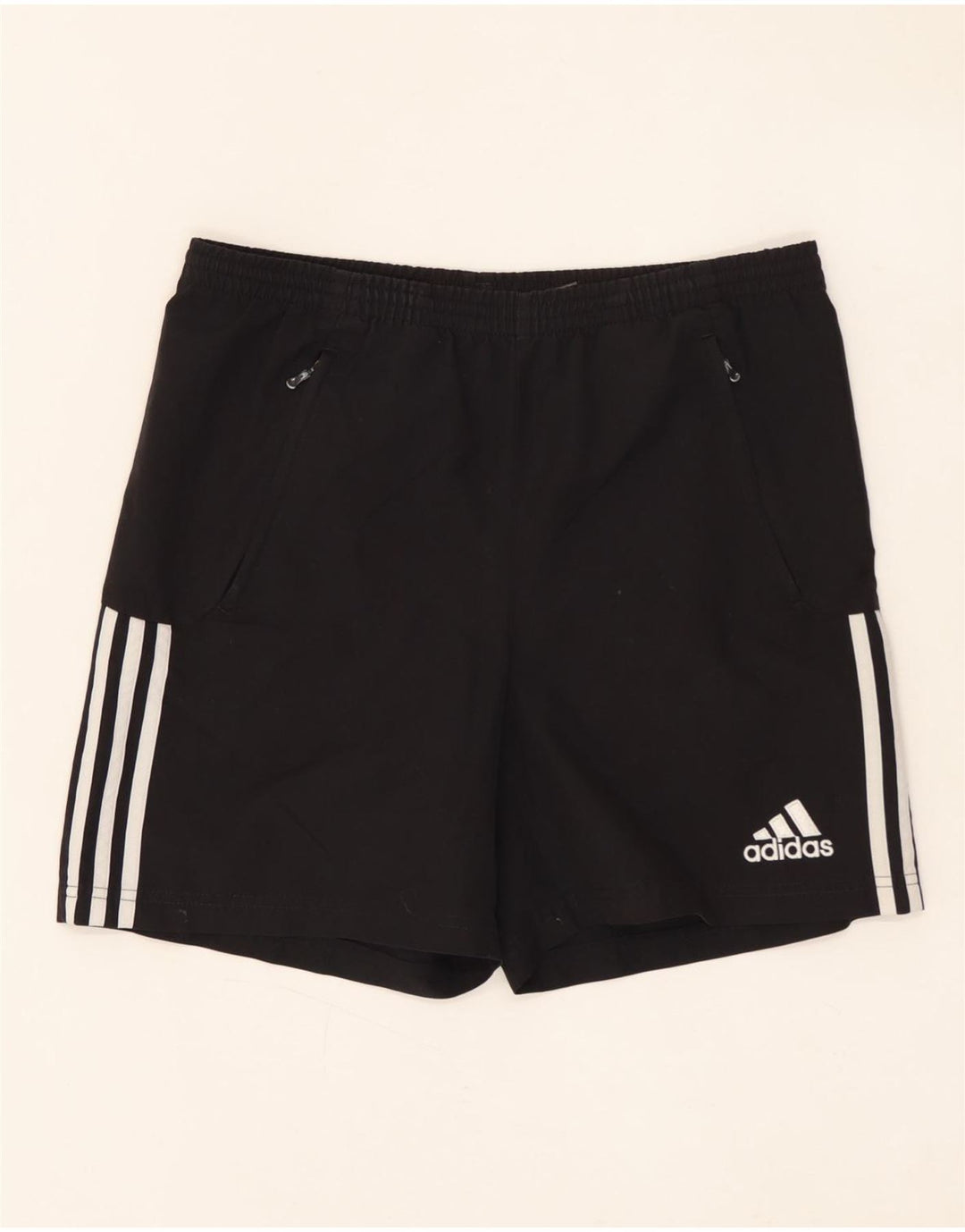 Pantaloni scurți sport ADIDAS băieți 13-14 ani poliester negru