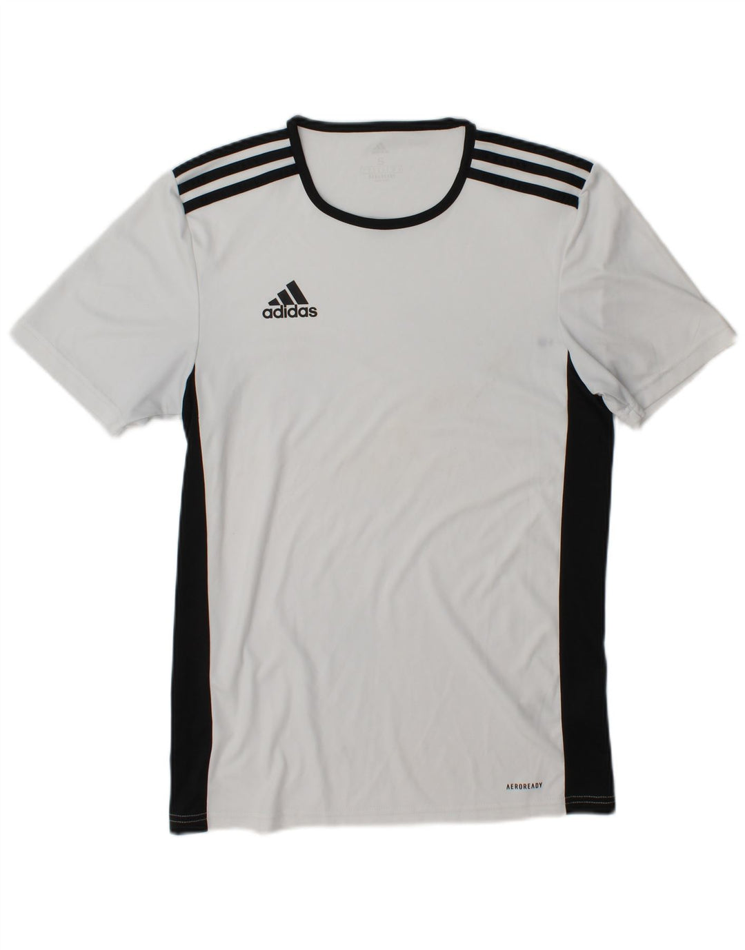 Tricou cu grafic Aeroready Adidas pentru bărbați Top mic, alb, poliester color bloc